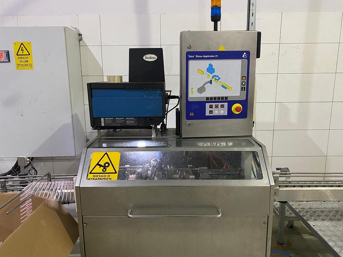 Used USED TETRA PAK TBA 19 200ML SLIM 20V COMPLETE FILLING LINE FOR SALE YEAR 2006