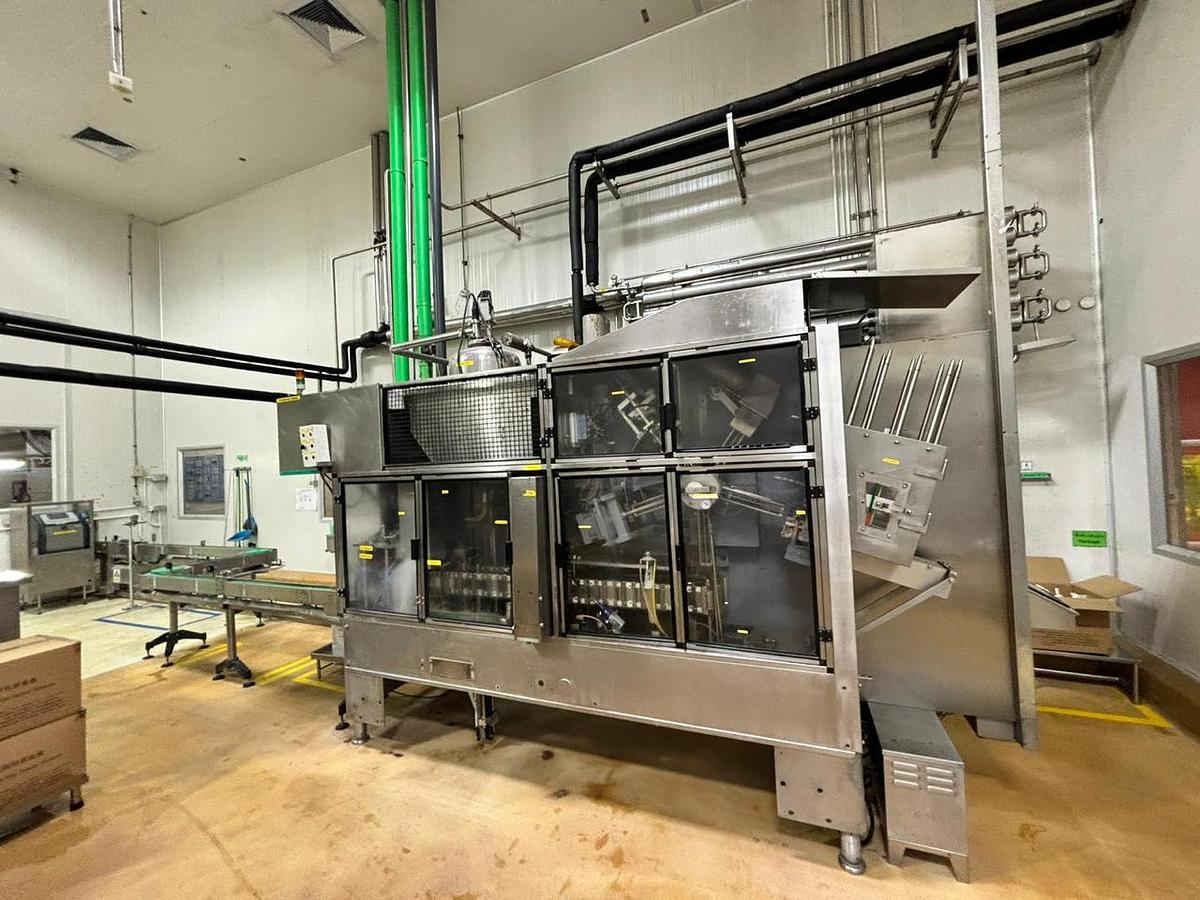 Used USED EVERGREEN GABLE TOP FILLING AND CAPPING MACHINE YEAR 2007
