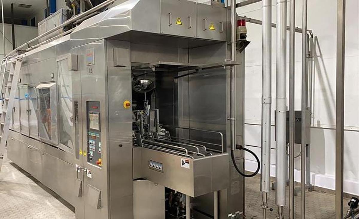 Used Gable top Filling Machine with Capper Made by ELOPAK