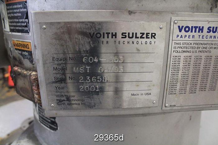 Used Voith Sulzer Mst04/03 Multiscreen #29365