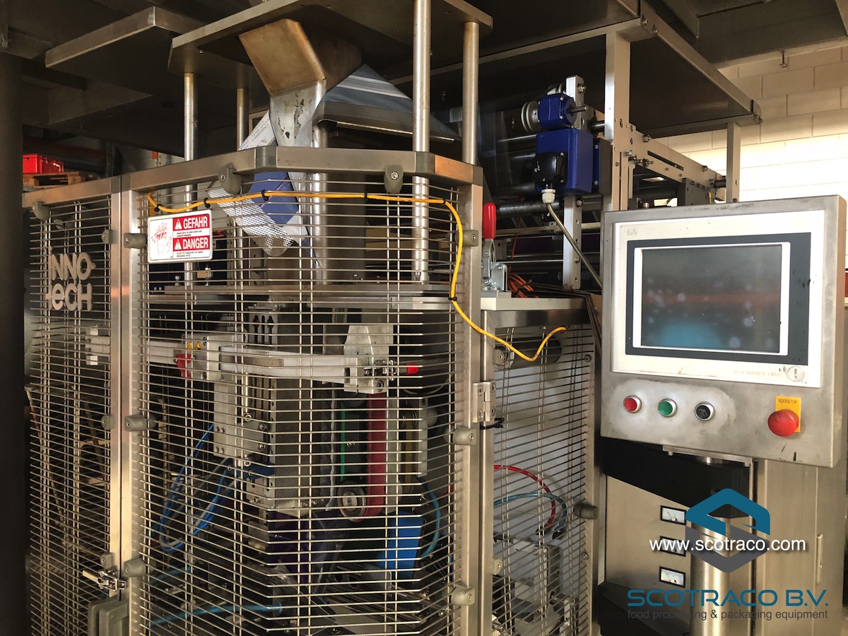 Used Complete weighing and packing line, Yamato sigma 714, Innotech vffs