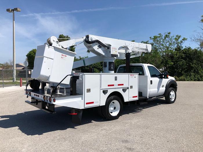Used 2013 Ford F550 4x4 Versalift VST47I 52ft Material Handler Bucket Truck - 77745
