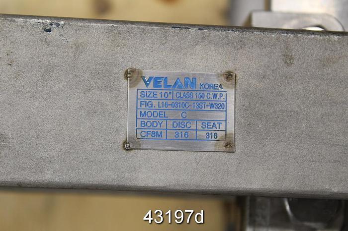 Used Velan 10" Hand Operated Knife Gate Valve #43197