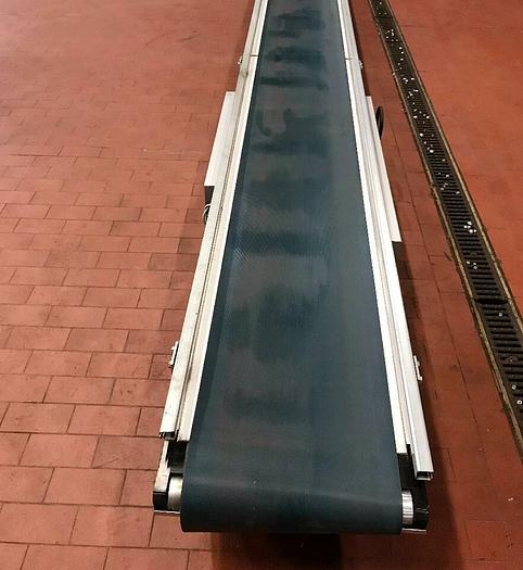 Gebraucht TRANSNORM Gurtförderer, Steigförderer, Förderband 7,18 Meter 1100