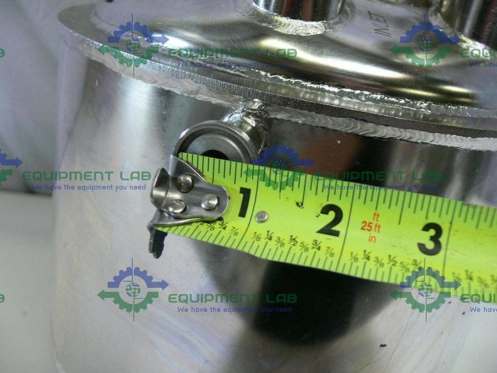Used Millipore CESH23401 Stainless Steel Jacketed 10 Liter Pressure Vessel 100 PSI