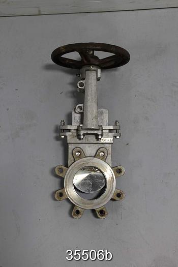 Used FNW 65BM 4" Hand Operated Knife Gate Valve #35506