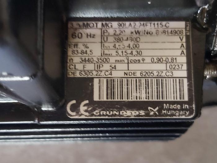 Gebraucht Eintauchpumpe, CRK 8 140/6 AWA AUUV, 2,2 KW, 50m, 9,5m³/h, Grundfos, gebraucht