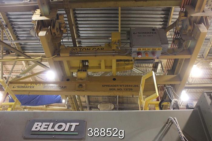 Used Pusey And Jones Horizontal Track Reel with 194x42" Diameter Reel Drum #38852