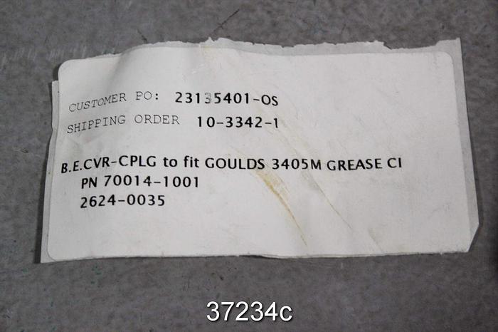 Unused Goulds 3405 M Bearing End/Thrust End Bearing Covers 70014 1001 #37234