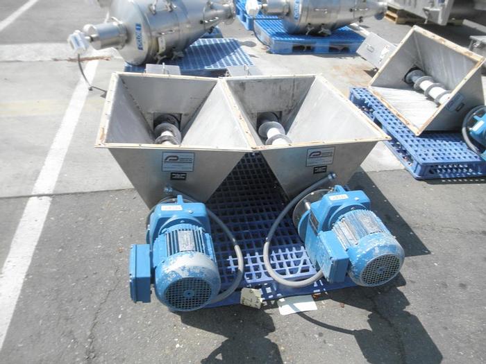 Used Bin, 175 CF, S/st, 60" X 10', Live Bin Bottom, Auger (3) #S740527