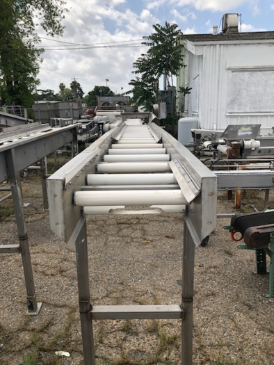 Used 18'' Wide x 30' Long Stainless Steel Belt Bed