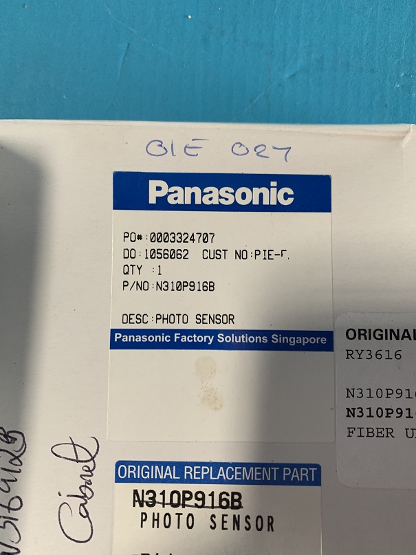 Used Panasonic Photo Sensor N310P916B