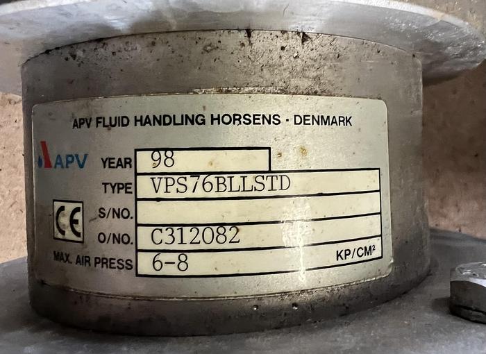 Used 1998 APV Process valve