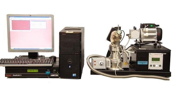 Used Ametek Mass Spectrometer Gas Analyzer Benchtop System w Computer + Software 7294