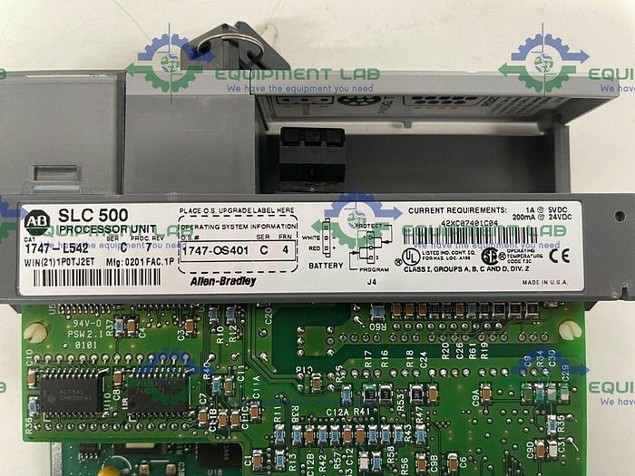 Used Allen Bradley SLC 500 Power Supply 1746-P2 w/ SLC 500 1747-L542 Processor Unit