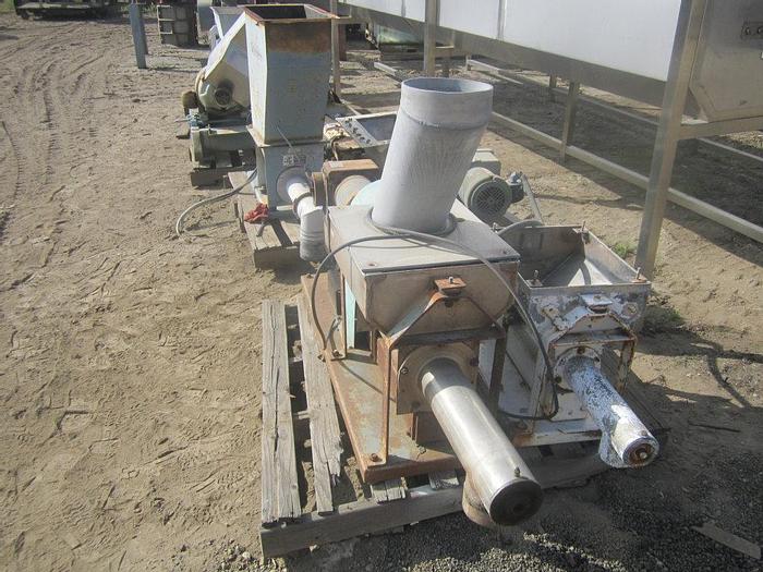 Used Feeder, Screw, 4-1/2" x 18", S/st, 3/4 HP, Hopper #S739607