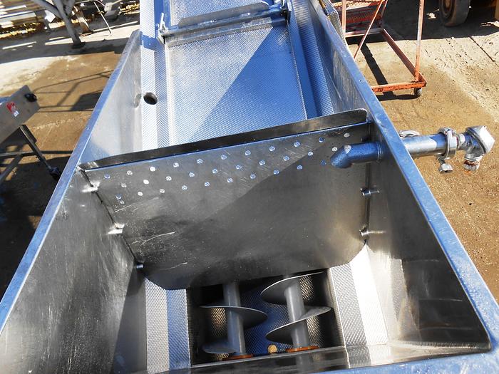 Used Conveyor, Screw, 10" x 7', S/st, Dbl, Incline, #S742038