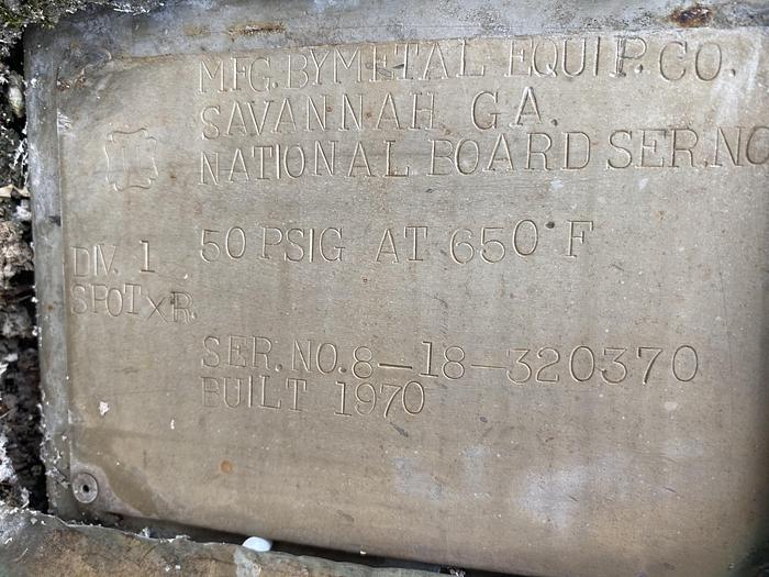 Used Used Metal Equipment Co. 316L stainless steel tray distillation column