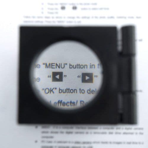 Foldable 5X Magnifier Linen Tester / Thread (stitch) Counter With Pouch