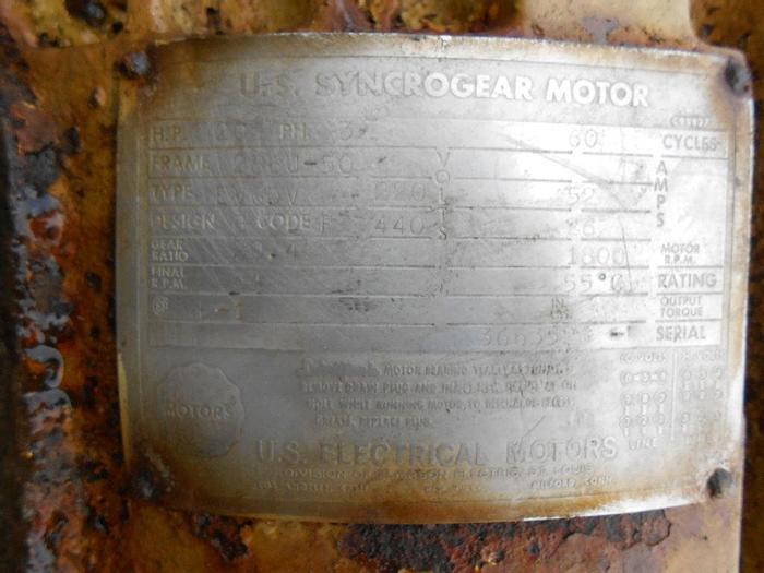 Used Mixer, Agitator, 20 HP, 230/460 VAC, 1800/84 RPM Drive only. #S742159