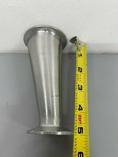 Used Stainless Steel 5" Tapered Sanitary Fitting Reducer 1" to 2"
