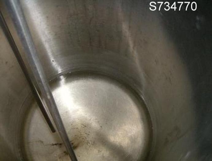 Used Tank, 35 Gallon, 316 Stainless Steel, 17" x 34", 15 PSI, Port #S734770