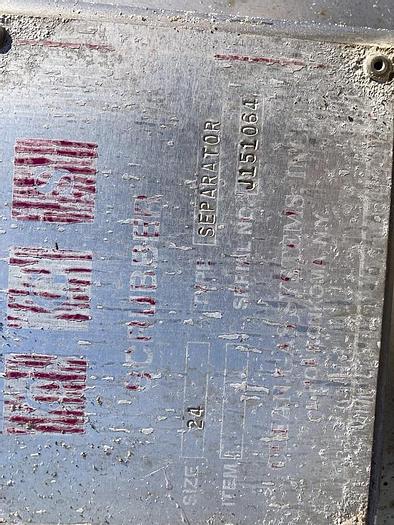 Used CGS approximately 75 gallon stainless steel vertical scrubber tank