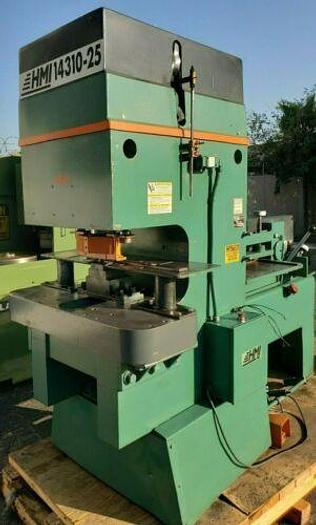 Used USA HMI HEAVY DUTY 143 TON IRONWORKER MDL 143-1025 HYDRAULIC FABRICATION MACHINE