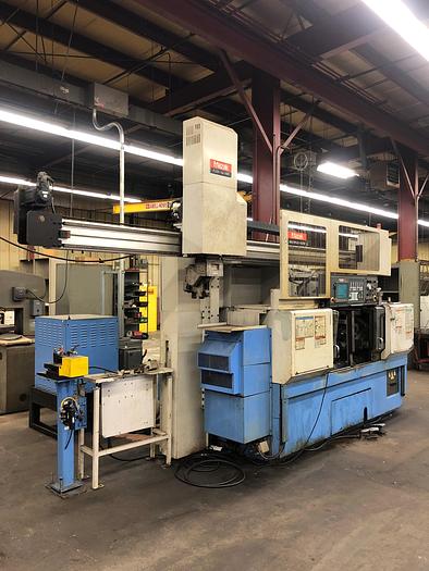 Used 2003 Mazak Multiplex 4200 Dual Spindle CNC Lathe