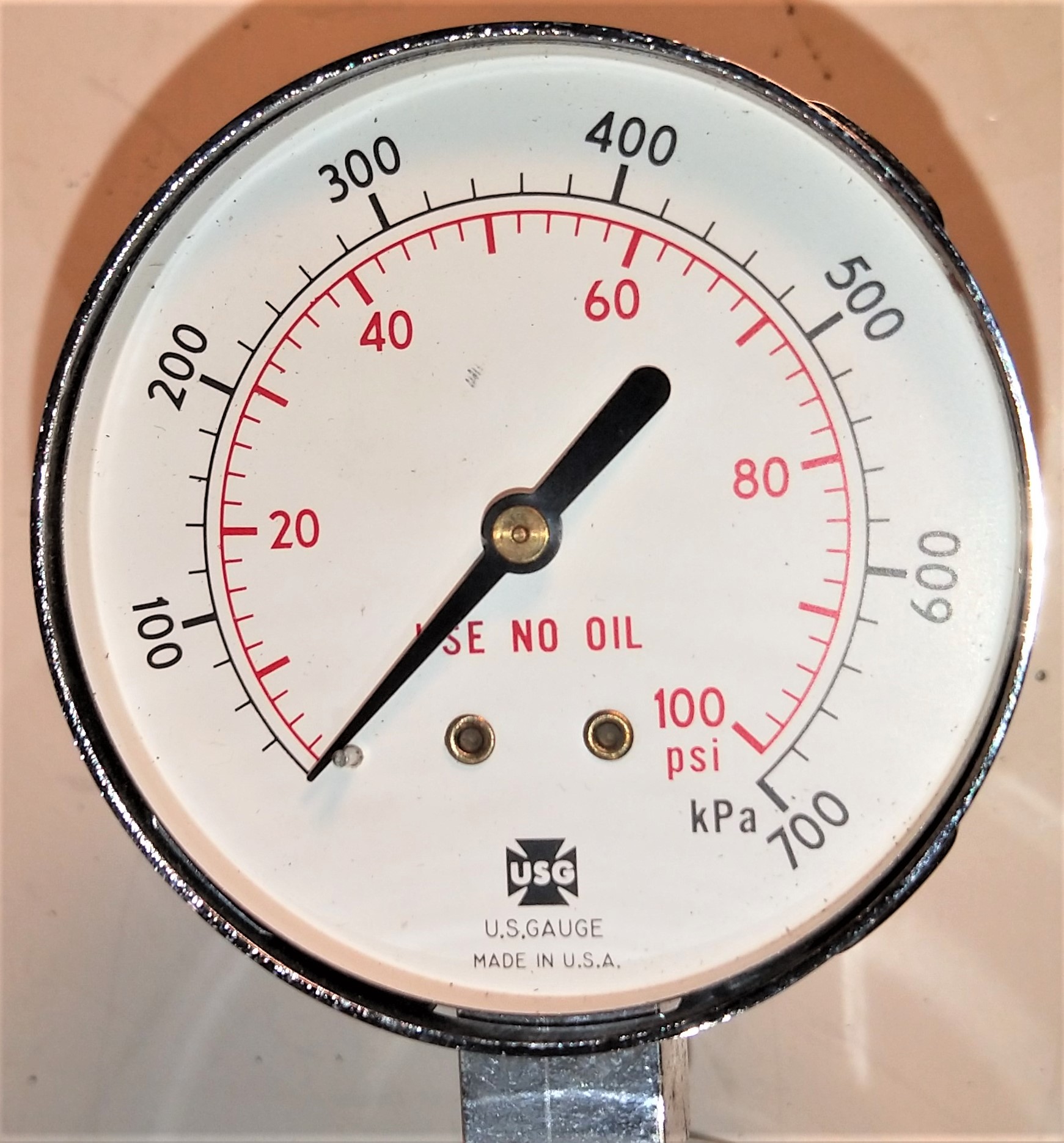 Used Oxweld Trimline R-77 75-580 Dual Stage Stainless-Steel Regulator - CGA 580