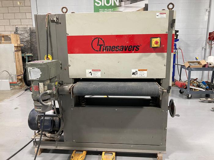 Used Timesaver 37" single head wide belt sander