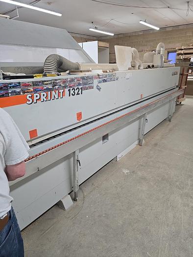 Used 2008 Holzher Sprint 1321 edgebander with servo trim adjustments