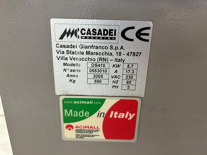 Used Casadei DS-410 16" long bed jointer