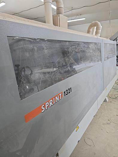 Used 2008 Holzher Sprint 1321 edgebander with servo trim adjustments
