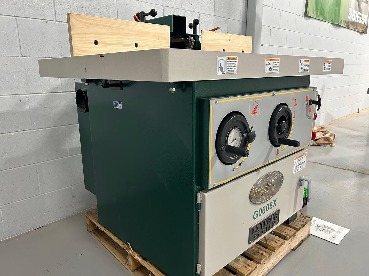 Used 2024 Grizzly G-O6080X Extreme series tilting spindle shaper