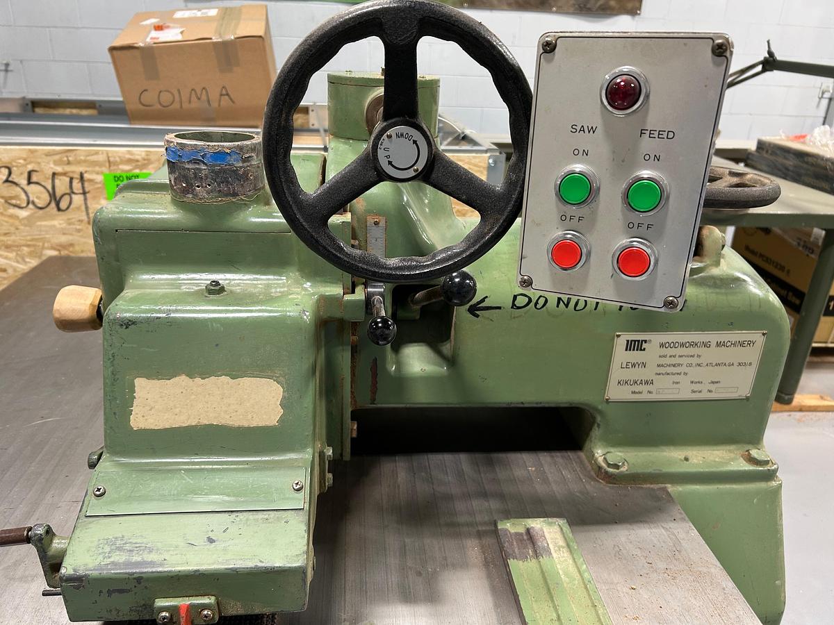 Used IMC Straight line rip saw