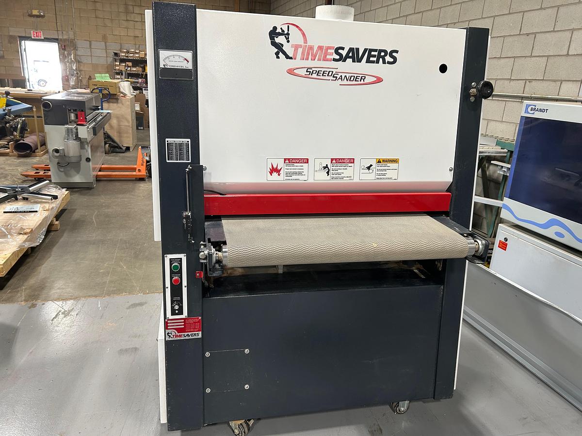 Used Timesaver 37" wide belt sander