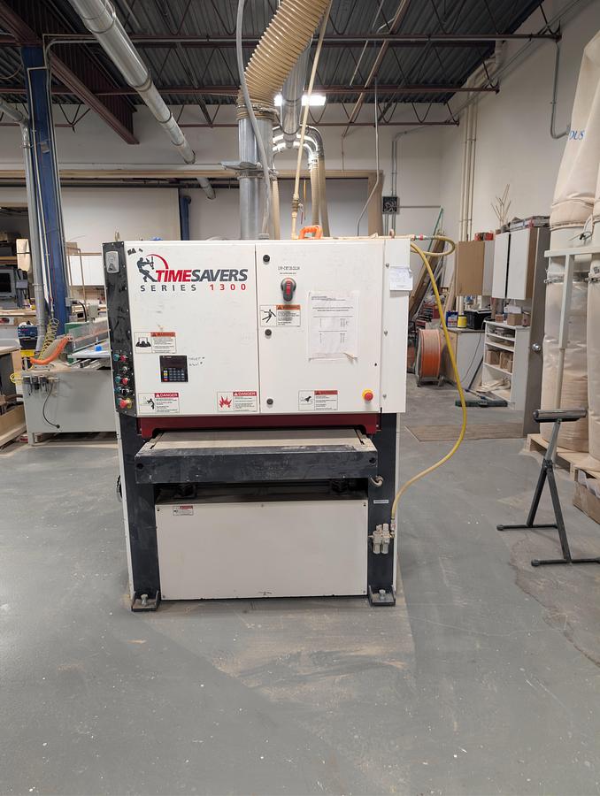 Used Timesaver 1300 series 37" wide belt sander