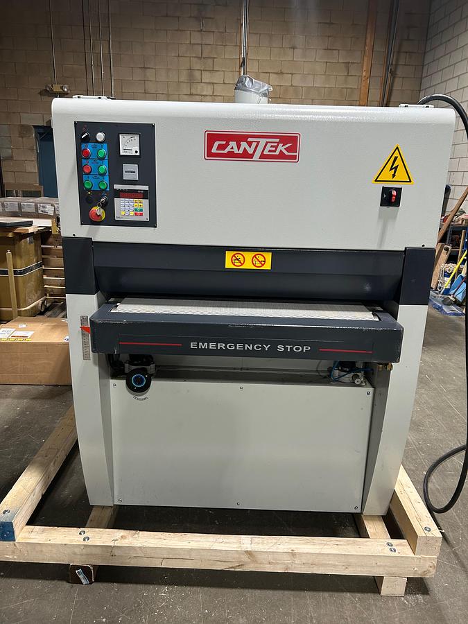 Used Cantek 37" wide belt sander
