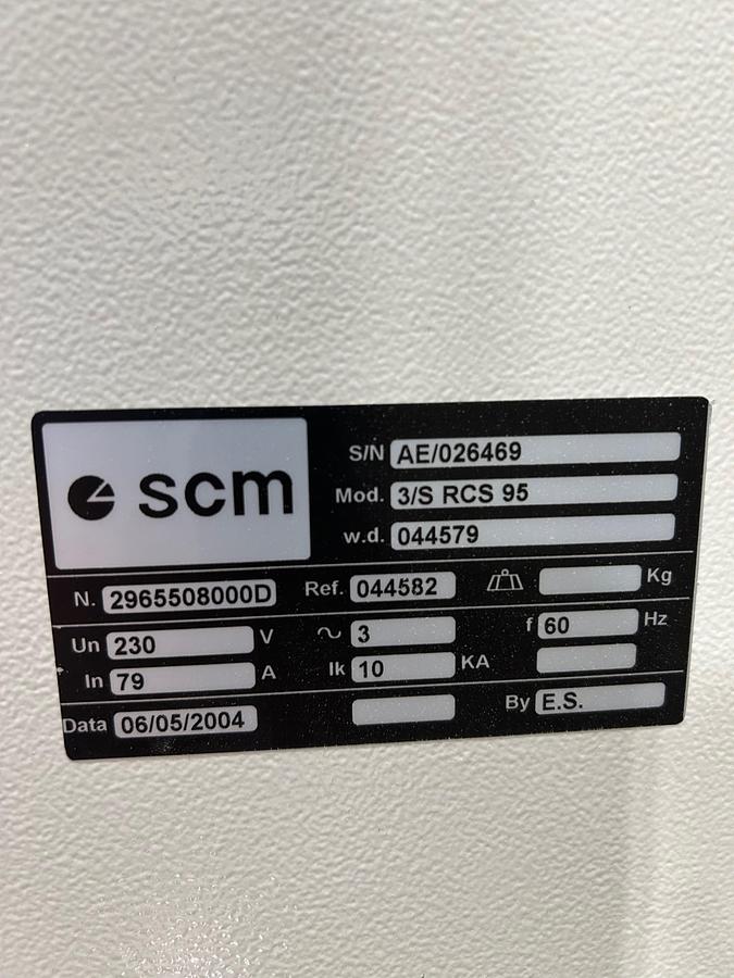 Used 2004 SCMI SCMI Sandya 3S RCS95 37" double head wide belt sander