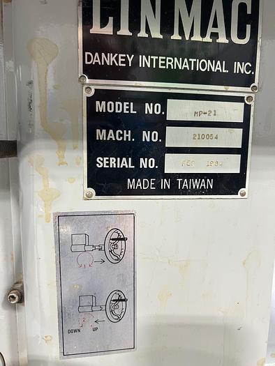 Used Linmac MP21 Tilting spindle shaper