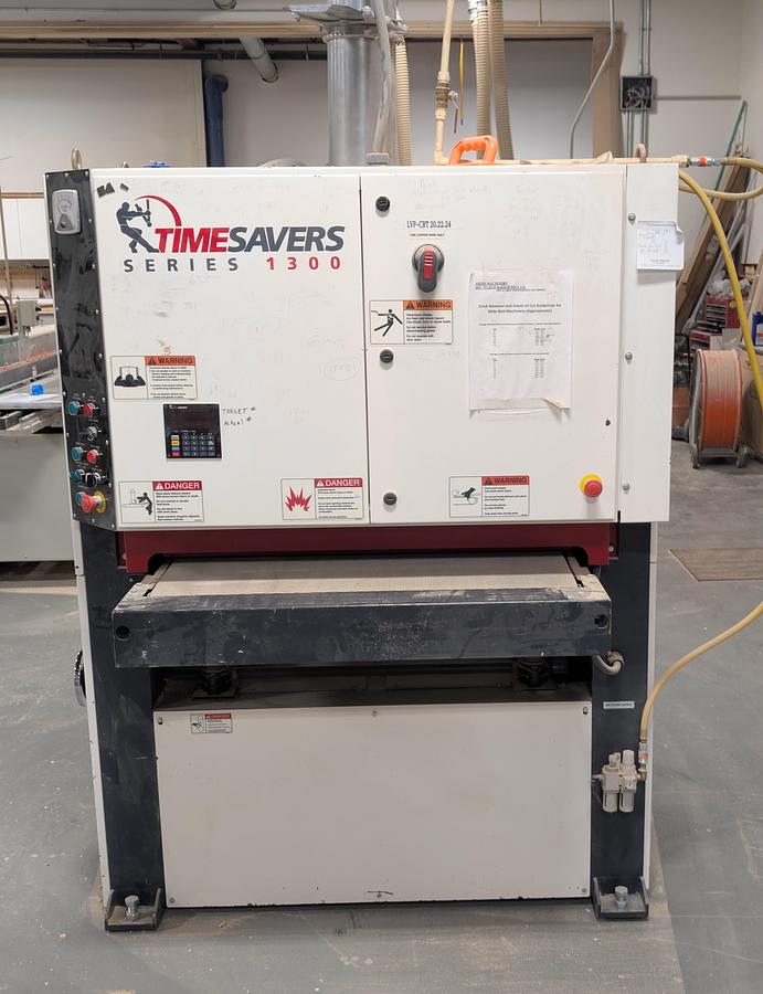 Used Timesaver 1300 series 37" wide belt sander
