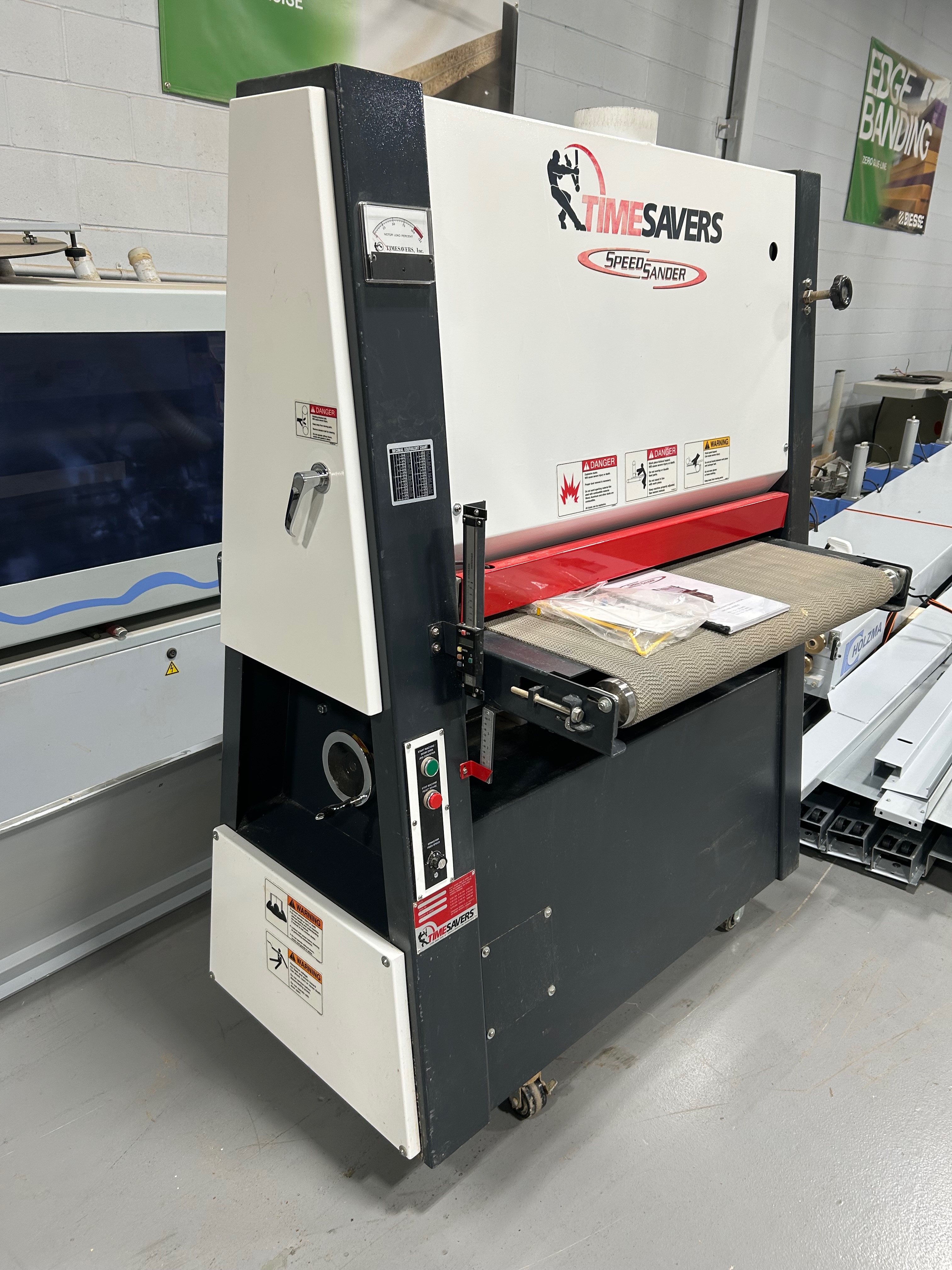 Used Timesaver 37" wide belt sander
