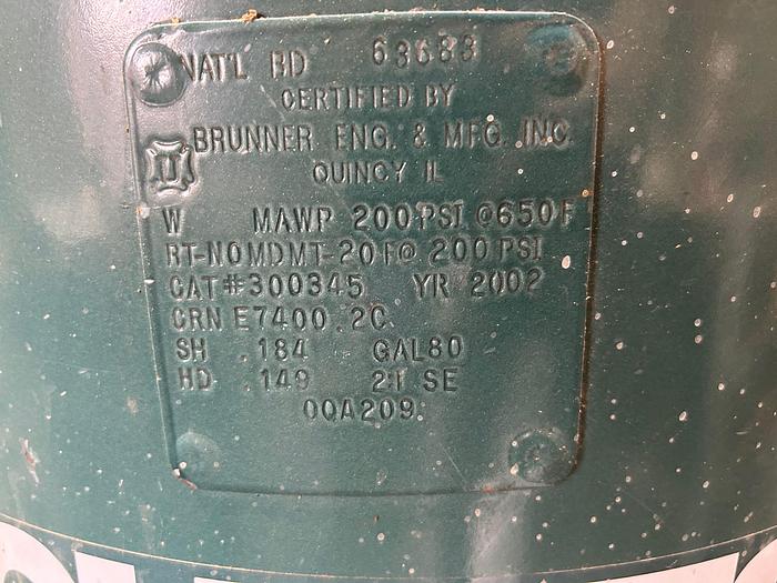 Used Curtis 5HP vertical compressor with ZEKS air drier