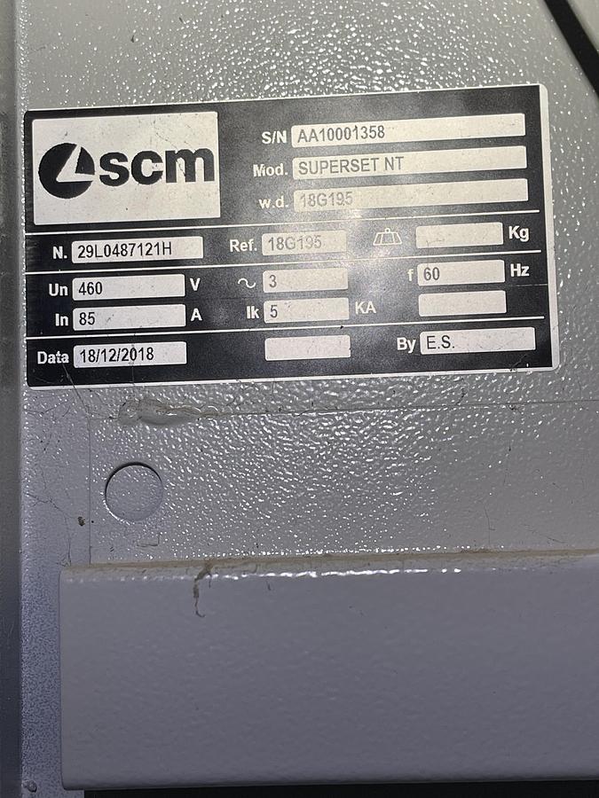 Used SCMI Superset NT moulder