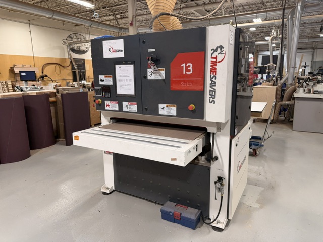 Used Timesaver 43" 2 head wide belt sander