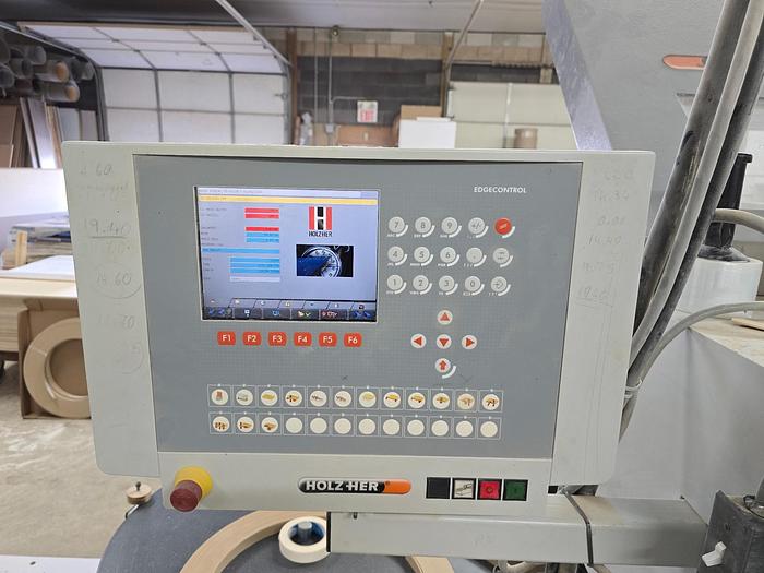 Used 2008 Holzher Sprint 1321 edgebander with servo trim adjustments