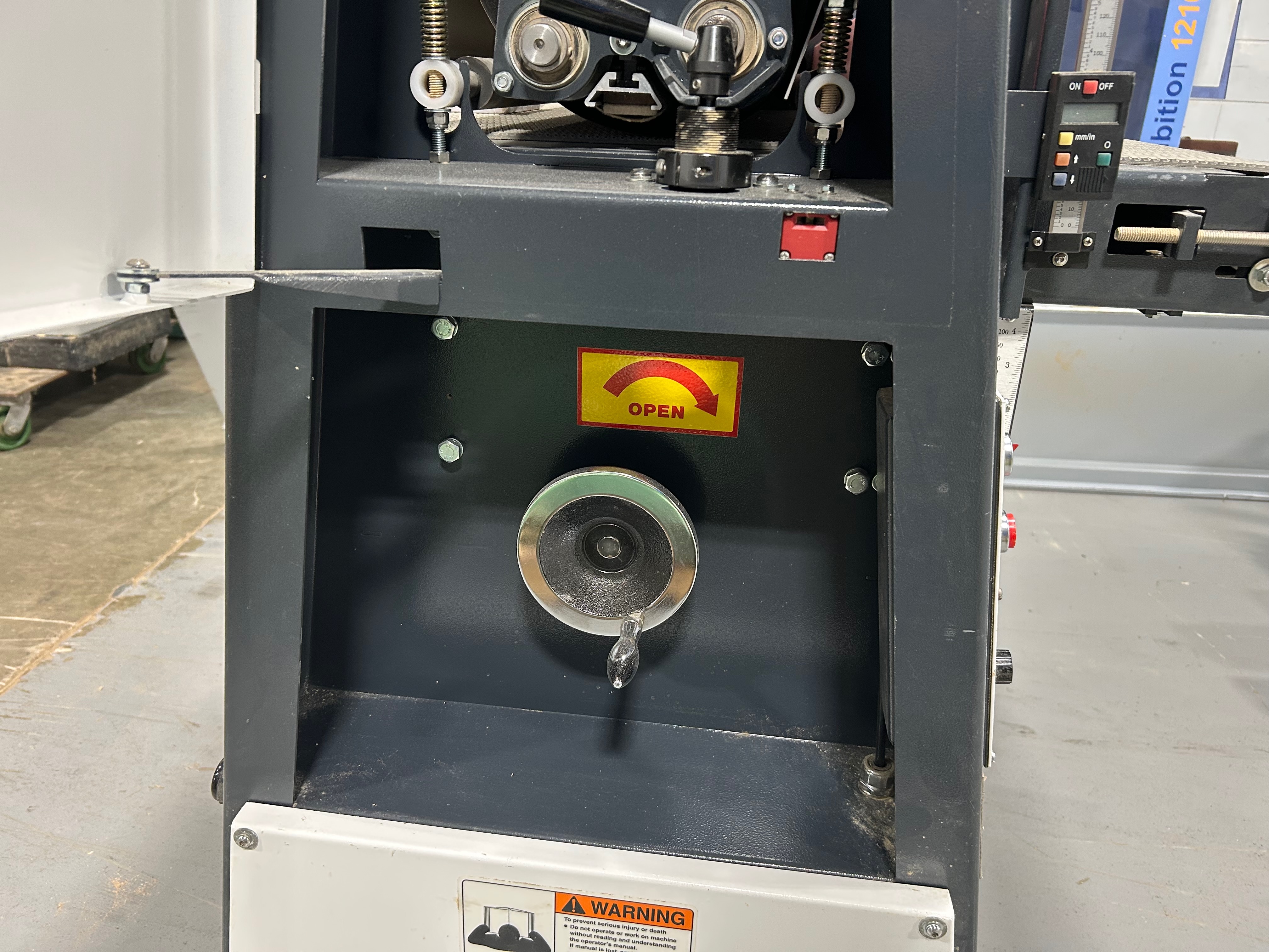 Used Timesaver 37" wide belt sander
