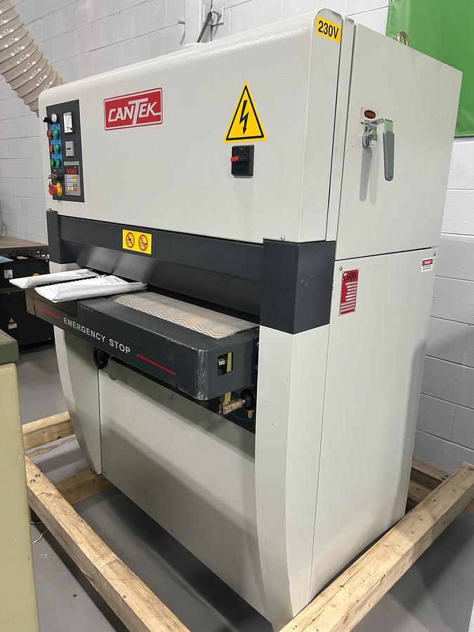 Used Cantek 37" wide belt sander