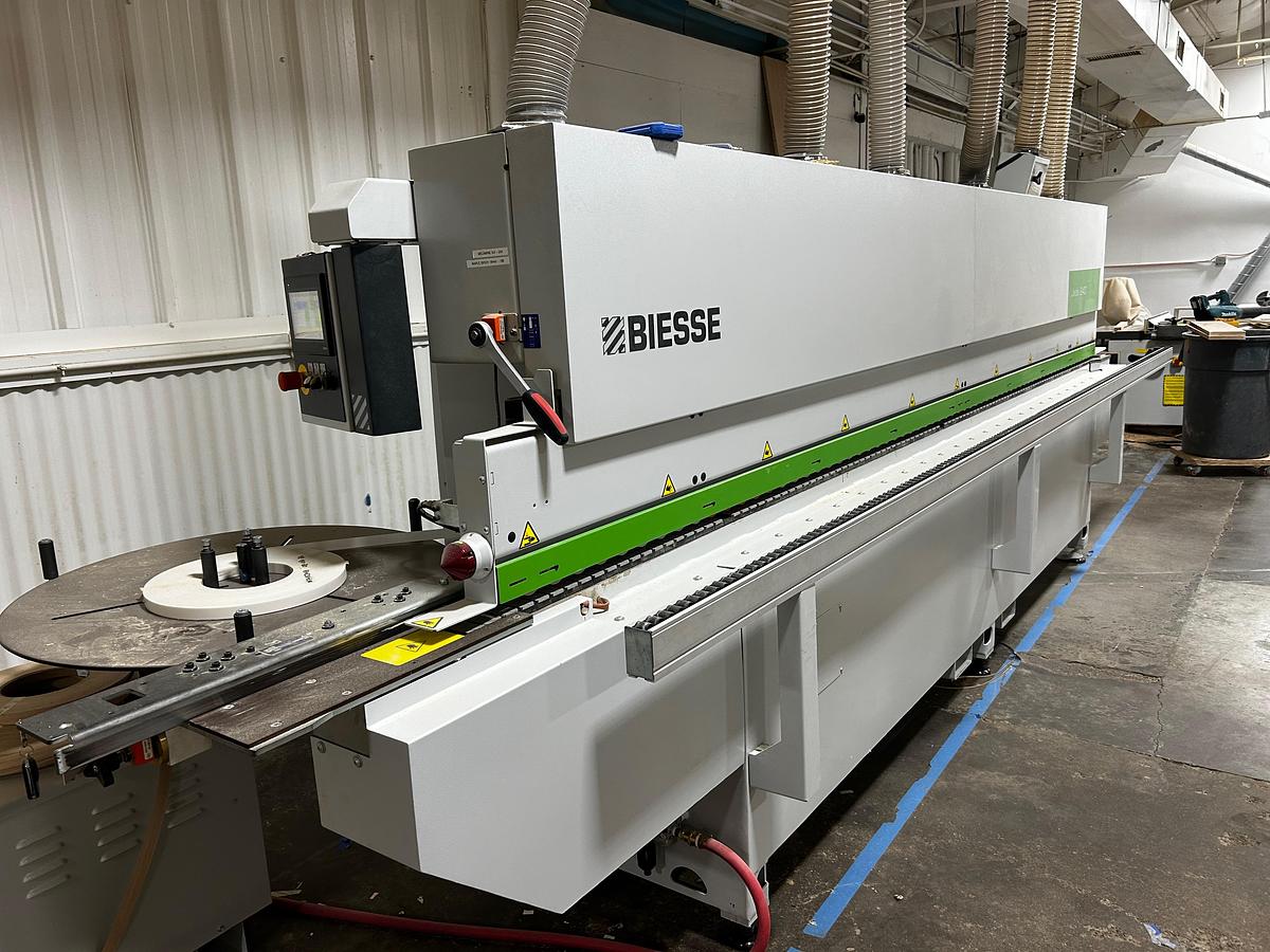Used 2022 Biesse Jade 240 edgebander with Pre-mill and 2 motor corner rounding